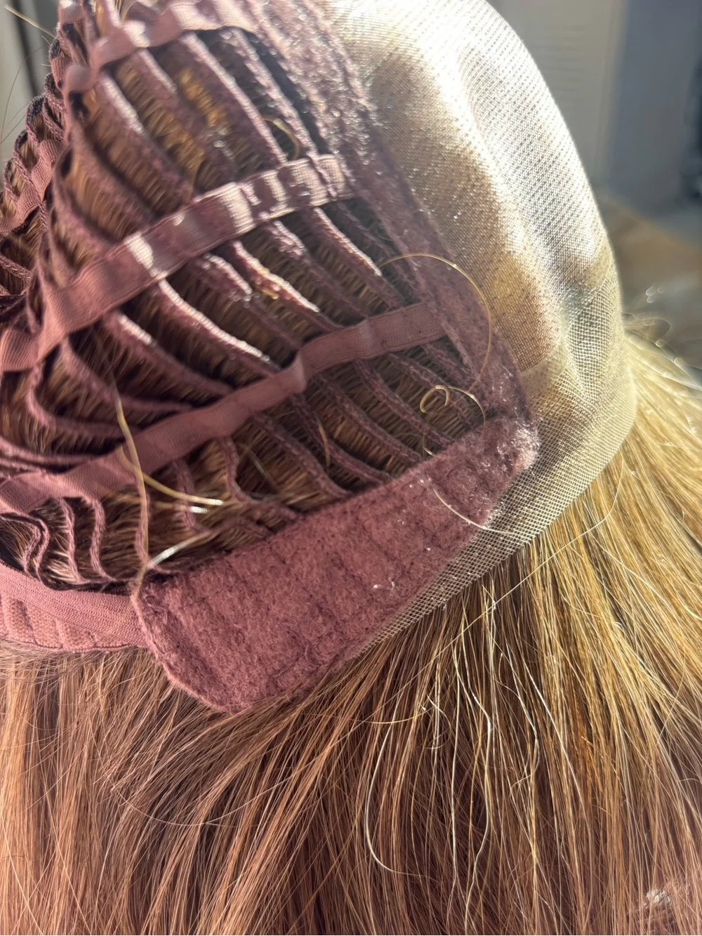 Jon renau long wig brown,mousse cake mono top hd synthetic 100% polyester